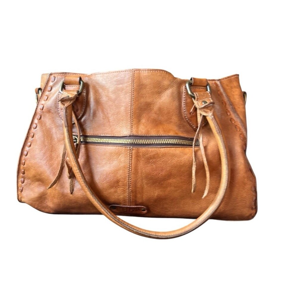 Rockababy Bed Stu Tan Leather Crossbody Bag